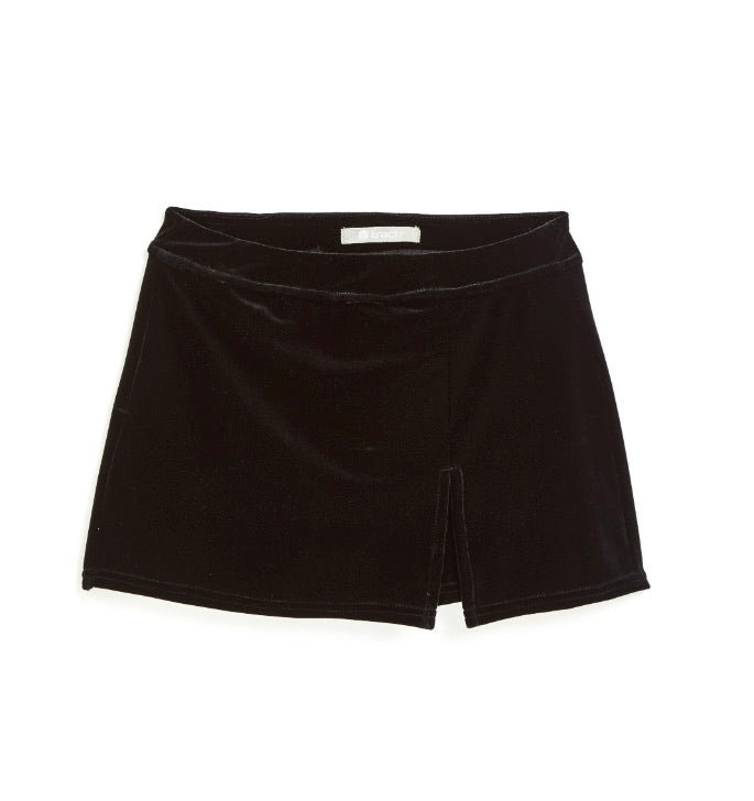 Tractr Knit Velvet Skort