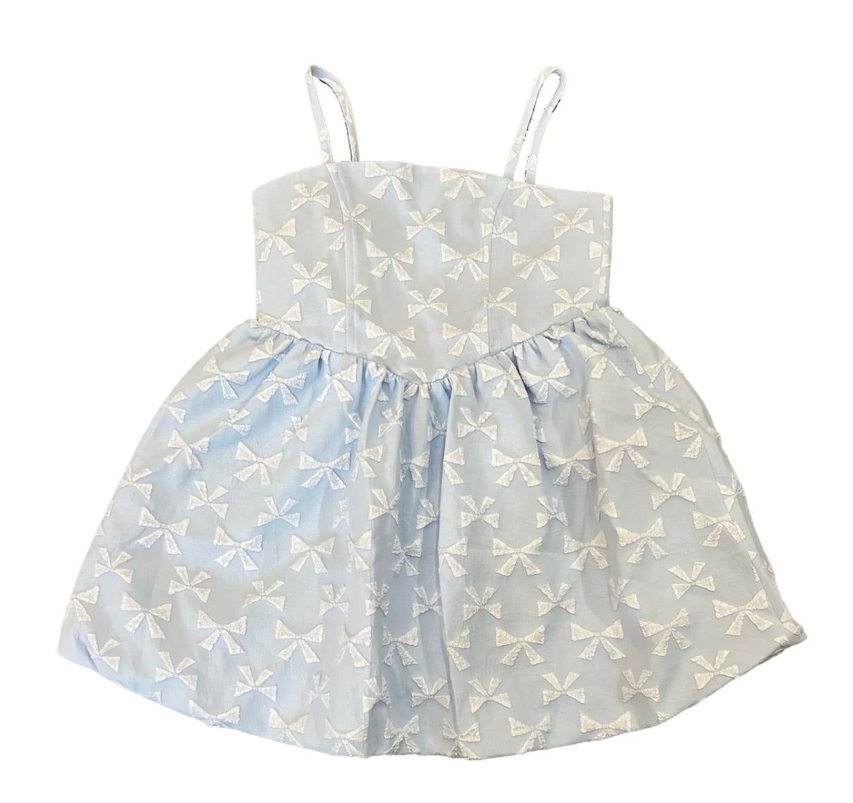 BOWS STRAPPY BALLOON DRESS