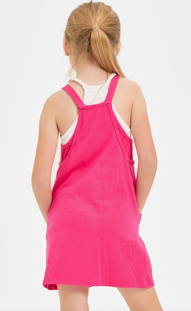 Relaxed Tank Dress with Built-in Romper Lining