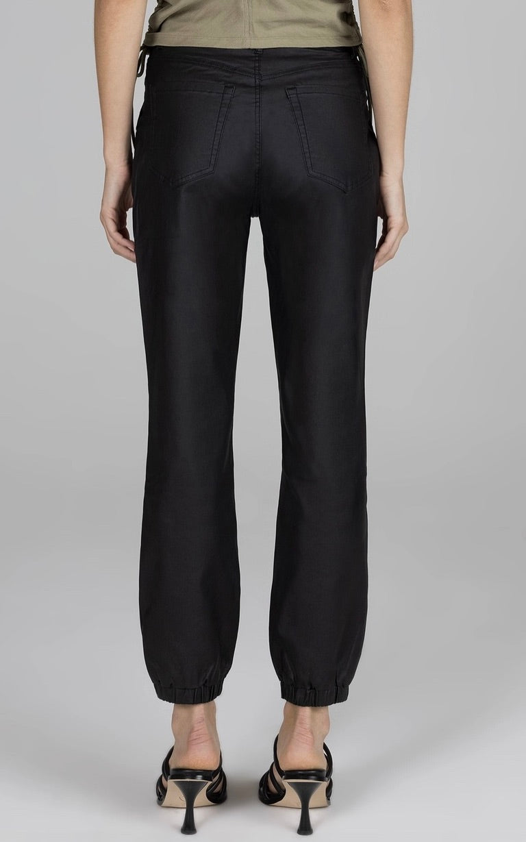 Juniors/Ladies Ceros Faux Leather Jogger, Super Highrise