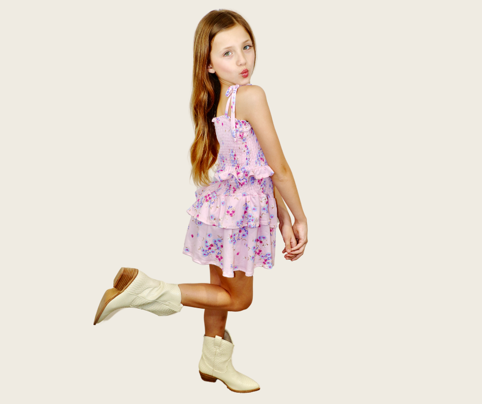Tweenstyle Pink Floral Dress