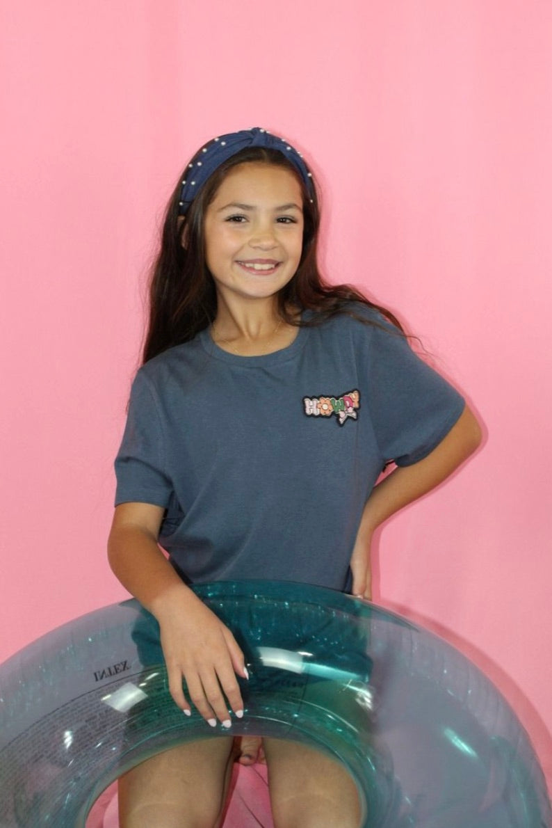 Howdy embroidery patch t-shirt