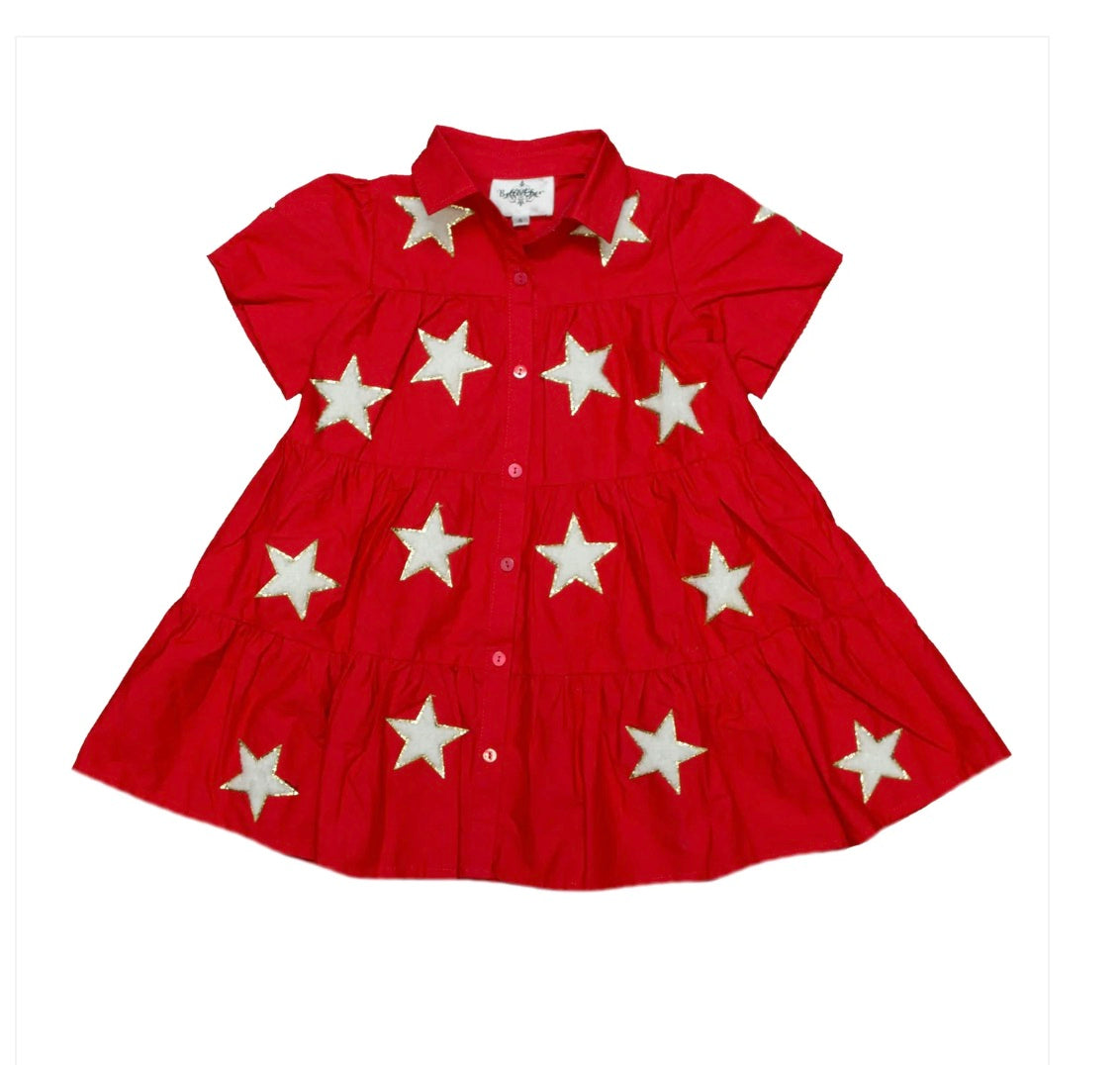 Game Day Belle Cher Chenille Star Dress