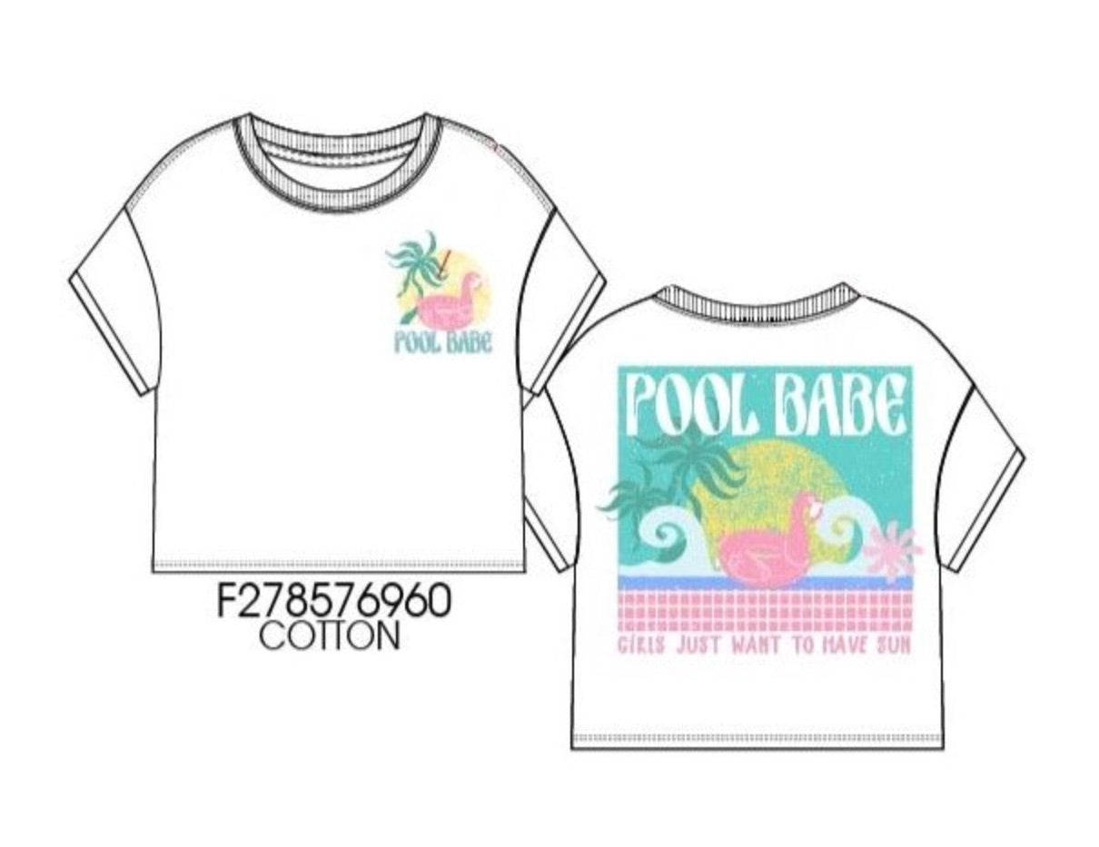 Pool babe graphic shirt