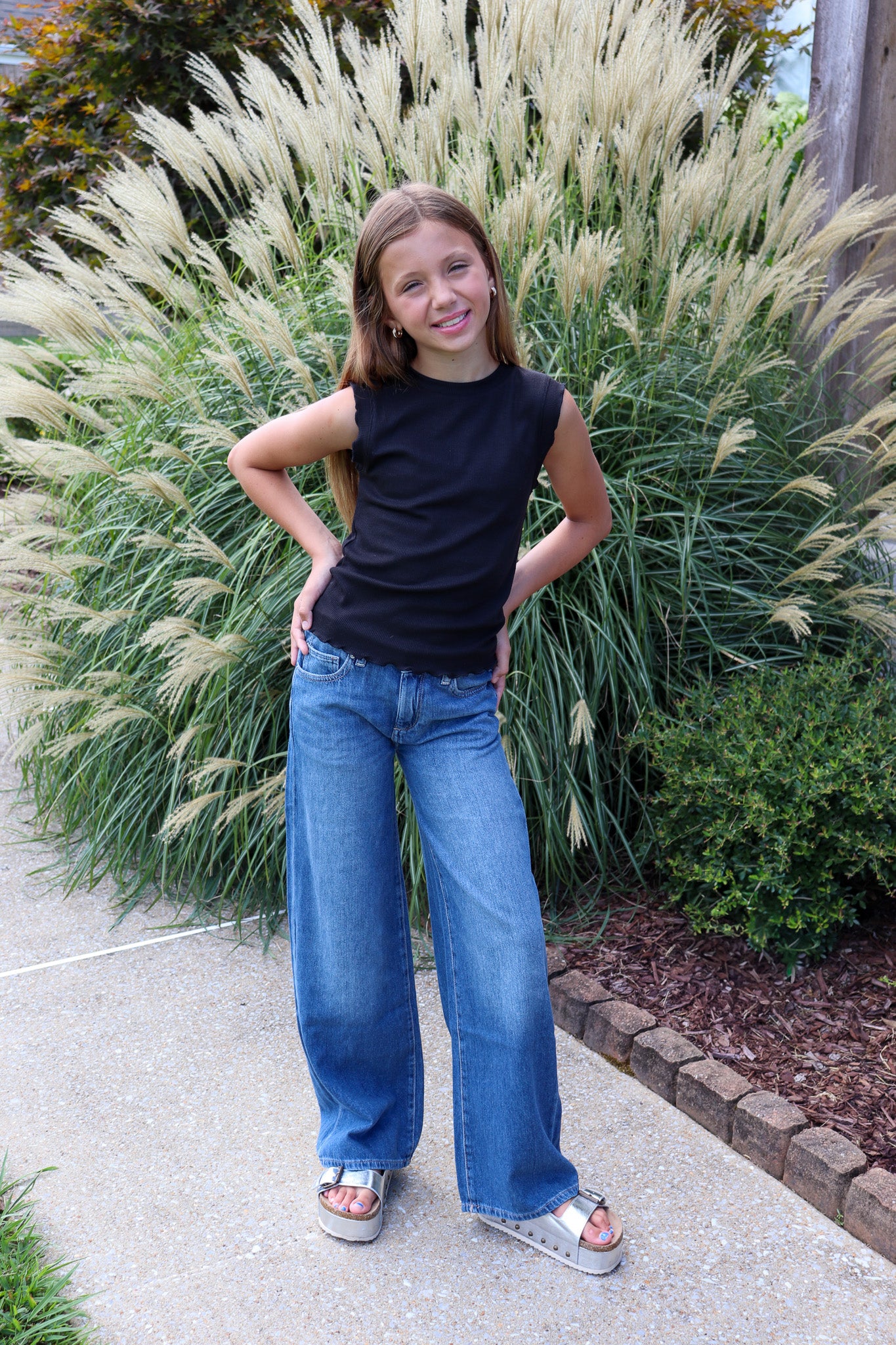 DL 1961 Nini WIde Leg Classic Blue Harbor
