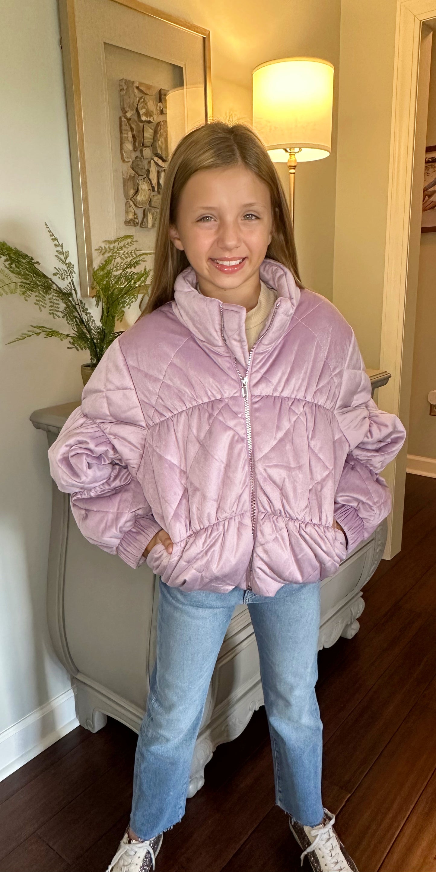 Sadie & Sage TWEEN COSMIC QUILTED COAT