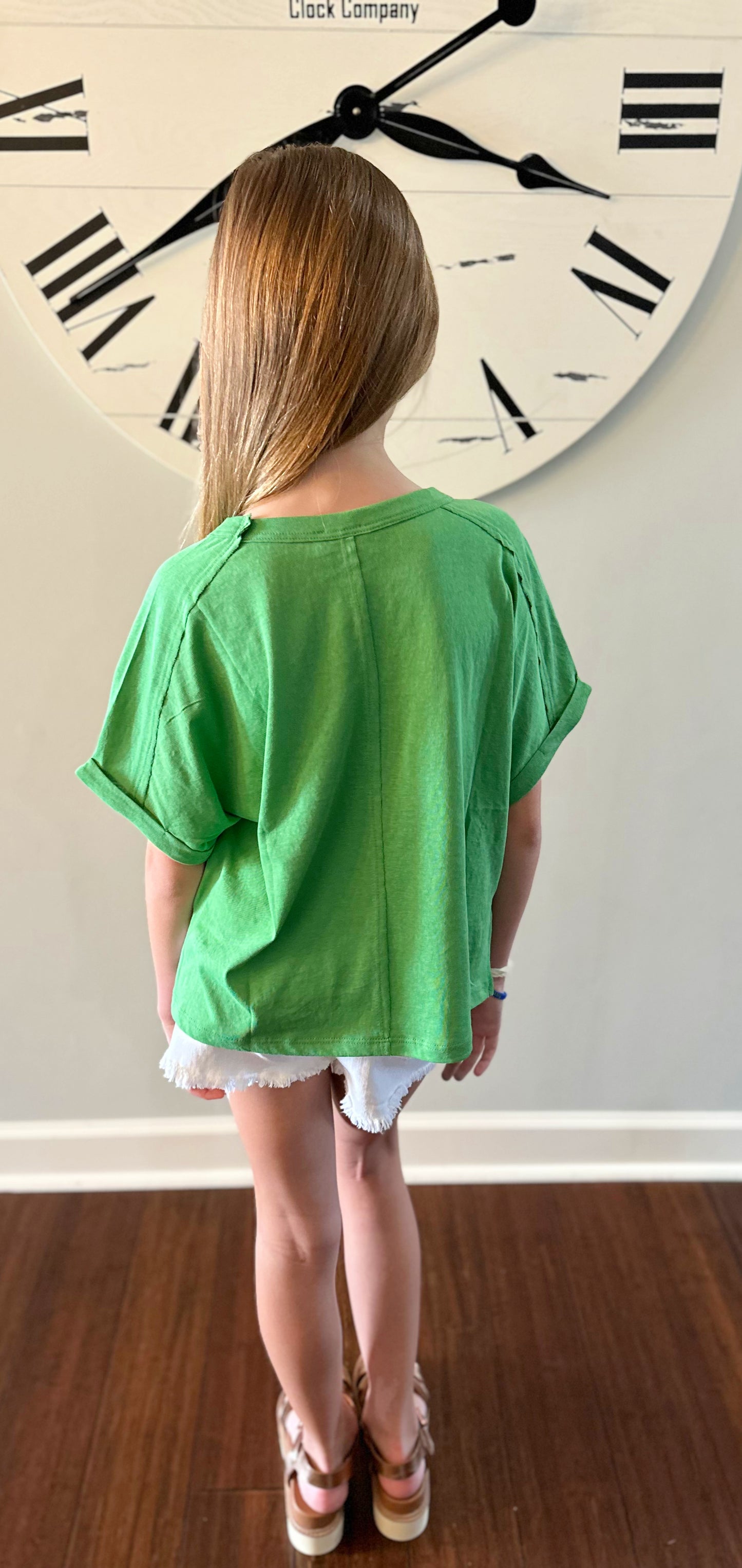 Green Oversized Top