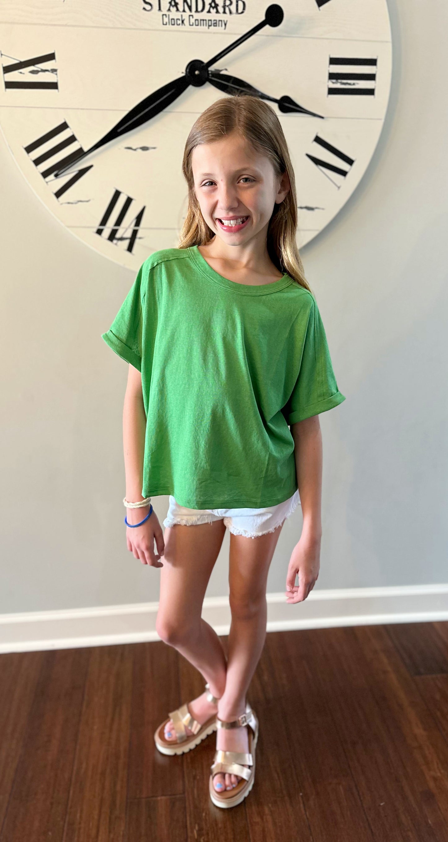 Green Oversized Top