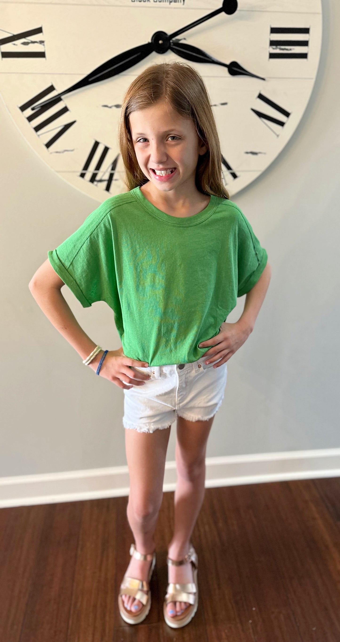 Green Oversized Top