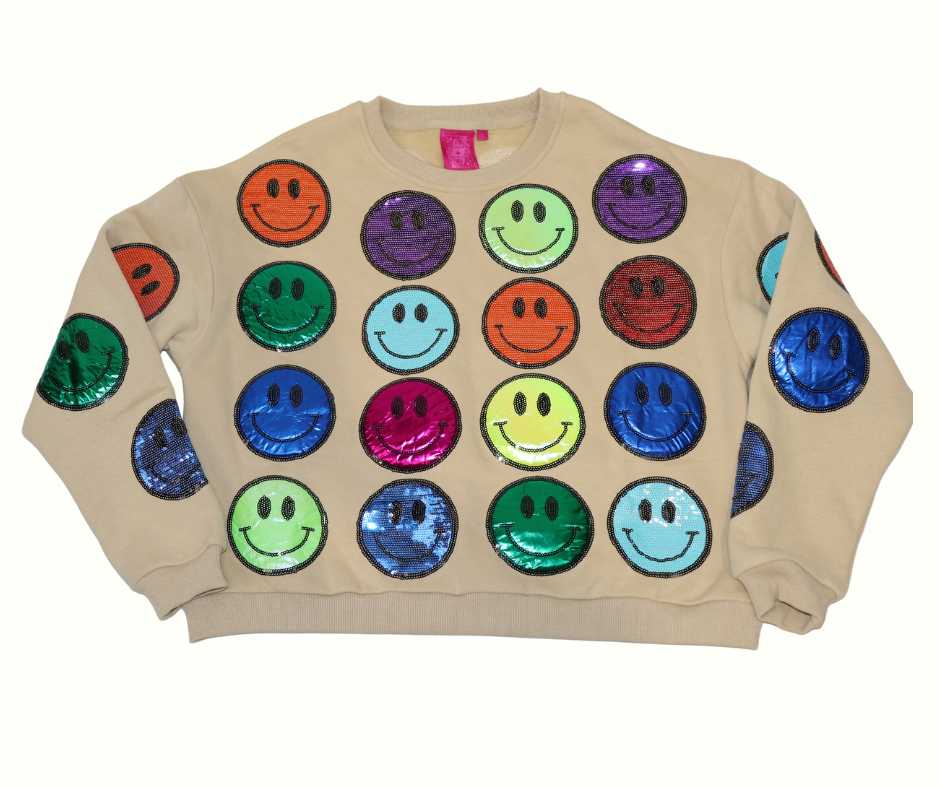 QOS Smiley Face Sweatshirt