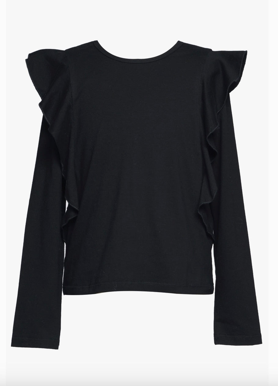 Long Sleeve Ruffled Top by Hannah Banana