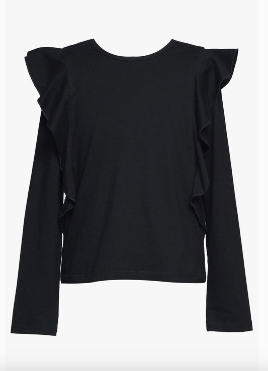 Long Sleeve Ruffled Top by Hannah Banana